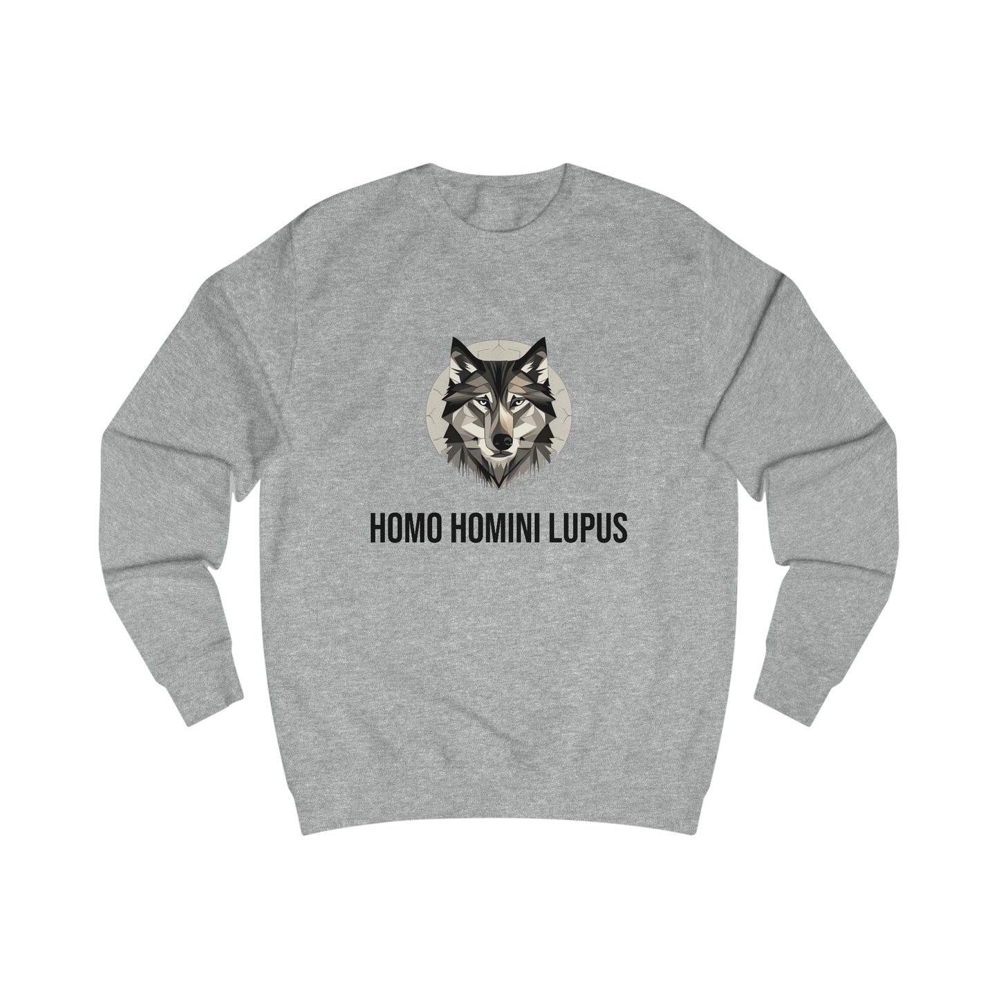 Men's Sweatshirt - A man is a wolf to another man