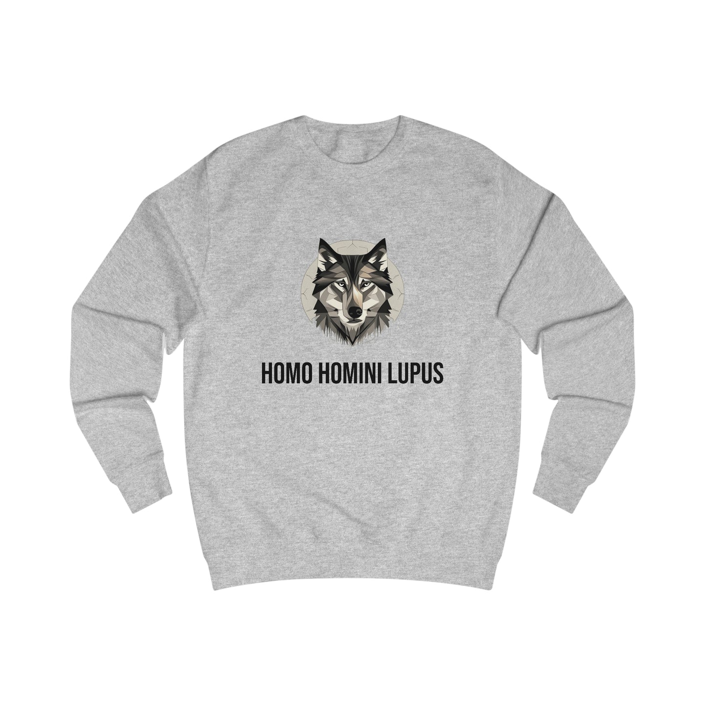 Men's Sweatshirt - A man is a wolf to another man