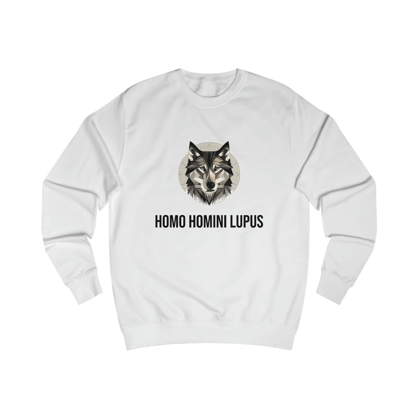 Men's Sweatshirt - A man is a wolf to another man