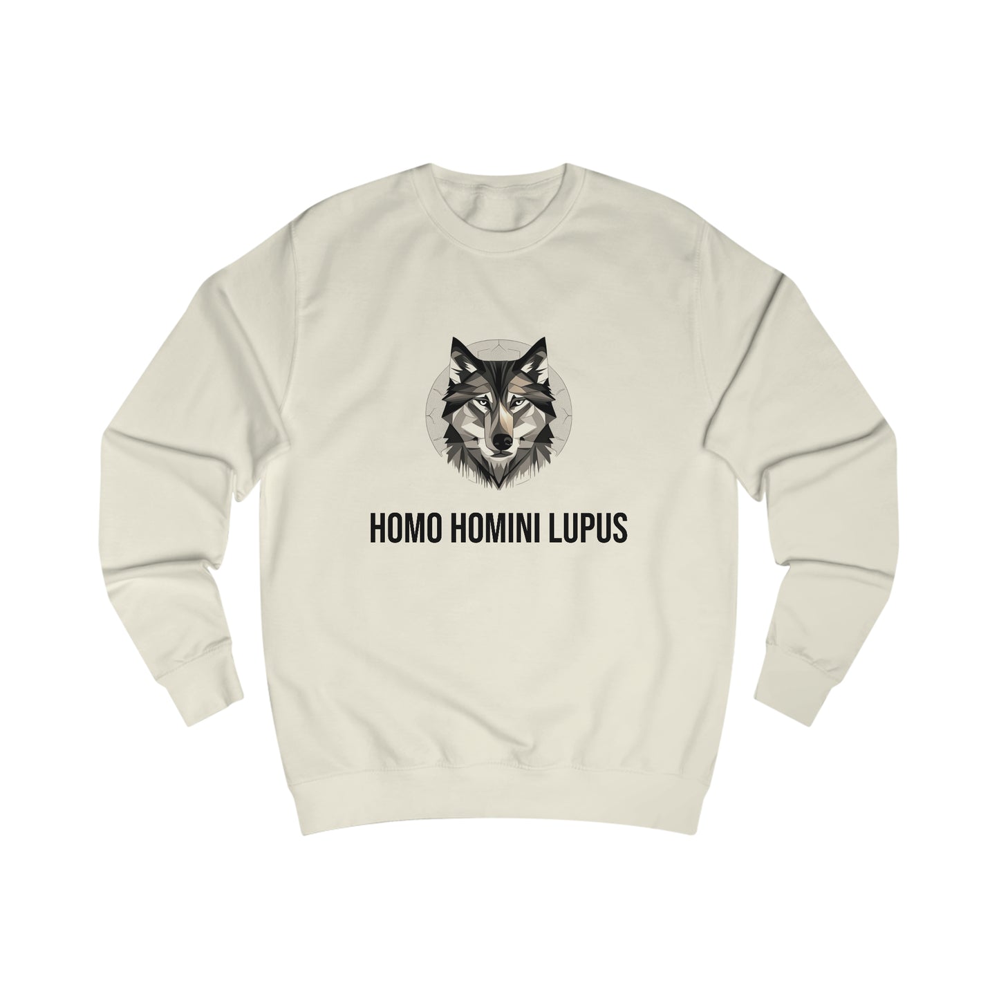 Men's Sweatshirt - A man is a wolf to another man